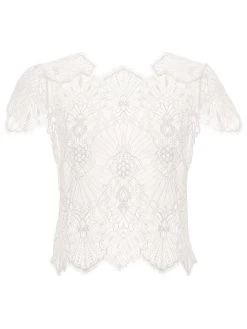 Spitze Kurzarm Top Von Prelude Milano -Modische Unterwäsche kurzarm top spitze yl277.seta 1 prelude milano 1