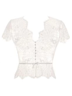 Spitze Kurzarm Top Von Prelude Milano -Modische Unterwäsche kurzarm top spitze yl277.seta 2 prelude milano 1