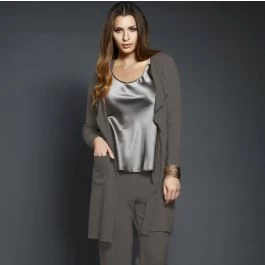 Baumwollmix Morgenmantel CASUAL Warm Von Gattina 3 Baumwollmix Morgenmantel CASUAL Warm Von Gattina