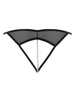 Kyoto G-String Perlenstring Schwarz Von Bracli -Modische Unterwäsche kyoto g string bracli schwarz 2
