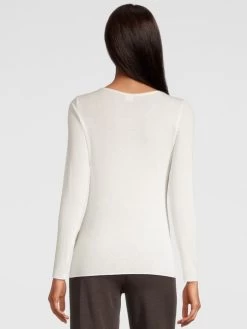 Kaschmir Modal LANGARMSHIRT Von Oscalito -Modische Unterwäsche langarm shirt kaschmir modal 1481 creme weiss oscalito 3 1