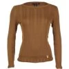 Merinowolle Seide RUNDHALS SHIRT Breite Rippe Von Artimaglia -Modische Unterwäsche langarm u boot shirt wolle seide 76304 cognac artimaglia 1