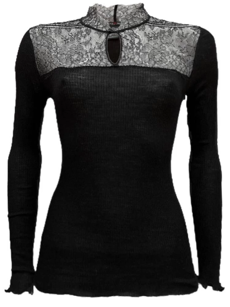 Merinowolle Seide STEHKRAGEN SHIRT Gerippt Von Artimaglia 4 Merinowolle Seide STEHKRAGEN SHIRT Gerippt Von Artimaglia – Bild 2