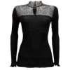 Merinowolle Seide STEHKRAGEN SHIRT Gerippt Von Artimaglia -Modische Unterwäsche langarmshirt wolle seide 77604 ml schwarz artimaglia