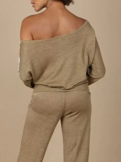 100% Leinen Pullover GLORIA No. 2 Spitze Von Marjolaine -Modische Unterwäsche leinen pullover gloria 9glo0501 bronze naturel marjolaine 2