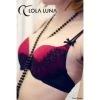 Lola Luna Push-Up BH JOSEPHINE BRA Schwarz-himbeer -Modische Unterwäsche lola luna bh josephine bra schwarz pink 4