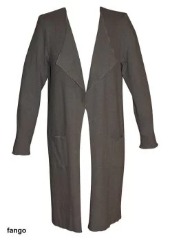 Baumwollmix Morgenmantel CASUAL Kuschelig Von Gattina -Modische Unterwäsche mantel casual 384390 fango gattina 3