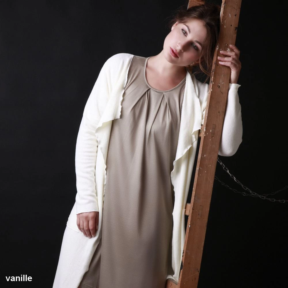 Baumwollmix Morgenmantel CASUAL Warm Von Gattina 6 Baumwollmix Morgenmantel CASUAL Warm Von Gattina – Bild 4