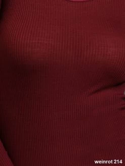 Merinowolle-Seide CARDIGAN Gerippt Von Artimaglia -Modische Unterwäsche merino wolle seide gerippt weinrot artimaglia 14 1 1