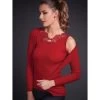 Merinowolle-Seide TOP Gerippt Von Artimaglia 1 Merinowolle-Seide TOP Gerippt Von Artimaglia -Modische Unterwäsche merino wolle seide top 20505 rot artimaglia 1