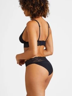 Rioslip SWEETESSENCE IK Laser Cut Von Aubade -Modische Unterwäsche microfaser dessous ik22 noir 4 sweetessence aubade