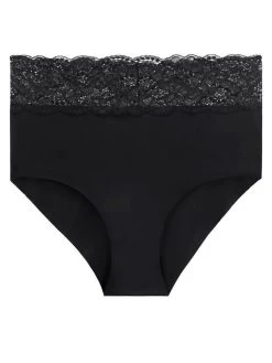 Hoher Slip SWEETESSENCE IK Laser Cut Von Aubade -Modische Unterwäsche microfaser dessous ik24 noir 1 sweetessence aubade 1