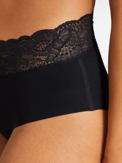 Hoher Slip SWEETESSENCE IK Laser Cut Von Aubade -Modische Unterwäsche microfaser dessous ik24 noir 7 sweetessence aubade 1