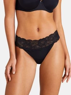 String SWEETESSENCE IK Laser Cut Von Aubade -Modische Unterwäsche microfaser dessous ik26 noir 3 sweetessence aubade 7 1