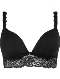 Triangel BH SWEETESSENCE IK Microfaser Mit Spitze Von Aubade -Modische Unterwäsche microfaser dessous ikc10 noir 1 sweetessence aubade 4