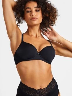 Bügel BH SWEETESSENCE IK Microfaser Mit Spitze Von Aubade -Modische Unterwäsche microfaser dessous ikc13 noir 3 sweetessence aubade 29 1