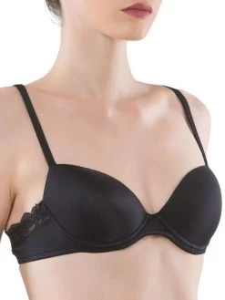 Schalen-BH Microfaser Spitze GRISELDA Von Cotton Club Rubino -Modische Unterwäsche microfaser spitze bh 3gi griselda schwarz cotton club dessous 1