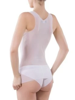 Träger-Top ANNA Microtüll Von Cotton Club Rubino -Modische Unterwäsche microtulle mesh top 1vr anna weiss cotton club dessous 2