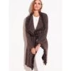 Morgenmantel KUSCHEL MOHAIR Braun Von Chiara Fiorini -Modische Unterwäsche mohair cardigan g0627 braun chiara fiorini