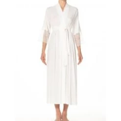 Morgenmantel BEATRICE Sahneweiß Aus Modal Von Imec