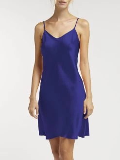 100% Seide Nachthemd CAROLINE Klassisch Von Vivis -Modische Unterwäsche nachthemd seide caroline v00003 zaffiro vivis 2 2 1 1 1