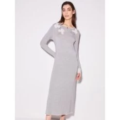 Modal Nachtkleid ALLUMINIO In Silbergrau Von Chiara Fiorini