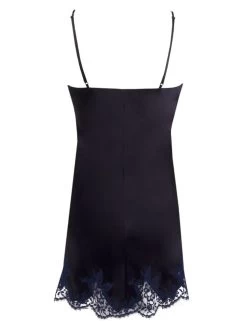 Seiden Negligé SPLENDEUR SOIE Von Lise Charmel 19 Seiden Negligé SPLENDEUR SOIE Von Lise Charmel -Modische Unterwäsche neglige seide alc1080 dunkelblau 5276 splendeur soie lise charmel