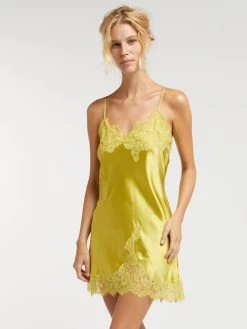 100% Seide Neglige LUANA Von Vivis -Modische Unterwäsche neglige seide luana v00128 senfgelb vivis 4