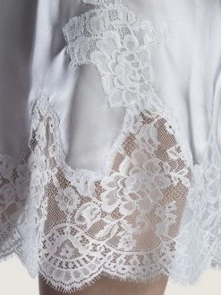 100% Seide Negligé SOIE D´AMOUR Von Aubade 34 100% Seide Negligé SOIE D´AMOUR Von Aubade -Modische Unterwäsche negligee seide silber ms40 soie d amour aubade 4