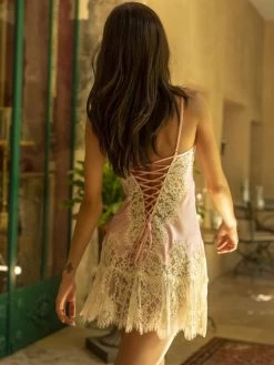 Stretchseide Nuisette RUBY Von Marjolaine -Modische Unterwäsche nuisette stretchseide 4rub0201 1502dragee ivoire ruby marjolaine 2