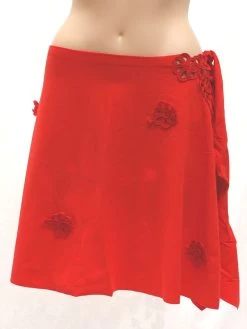 Makramee Pareo CHAINE Von Nicole Olivier -Modische Unterwäsche pareo chaine rot nicole olivier 2 1