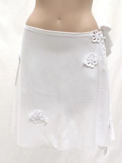 Makramee Pareo CHAINE Von Nicole Olivier -Modische Unterwäsche pareo chaine weiss nicole olivier 2 1