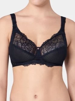 Spitze Soft Cup BH Bügellos PEONY FLORALE N By Triumph -Modische Unterwäsche peony florale bh 10181237 schwarz triumph 2