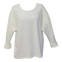 Kuschel-Baumwolle Pullover / Bigshirt CASUAL Von GATTINA -Modische Unterwäsche pullover casual 384866 vanille gattina 2