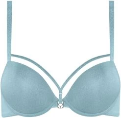 Push-Up BH SPACE ODYSSEY STYLE Shining Blue And Silver Von Marlies Dekkers -Modische Unterwäsche push up bh hellblau 35081 space odyssey push up bra silver blue marlies dekkers 1