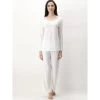 Modal Pyjama MACRAMÉ MODAL Cremeweiß Von Luna Di Seta -Modische Unterwäsche pyjama damen modal weiss vlst60858 luna di seta