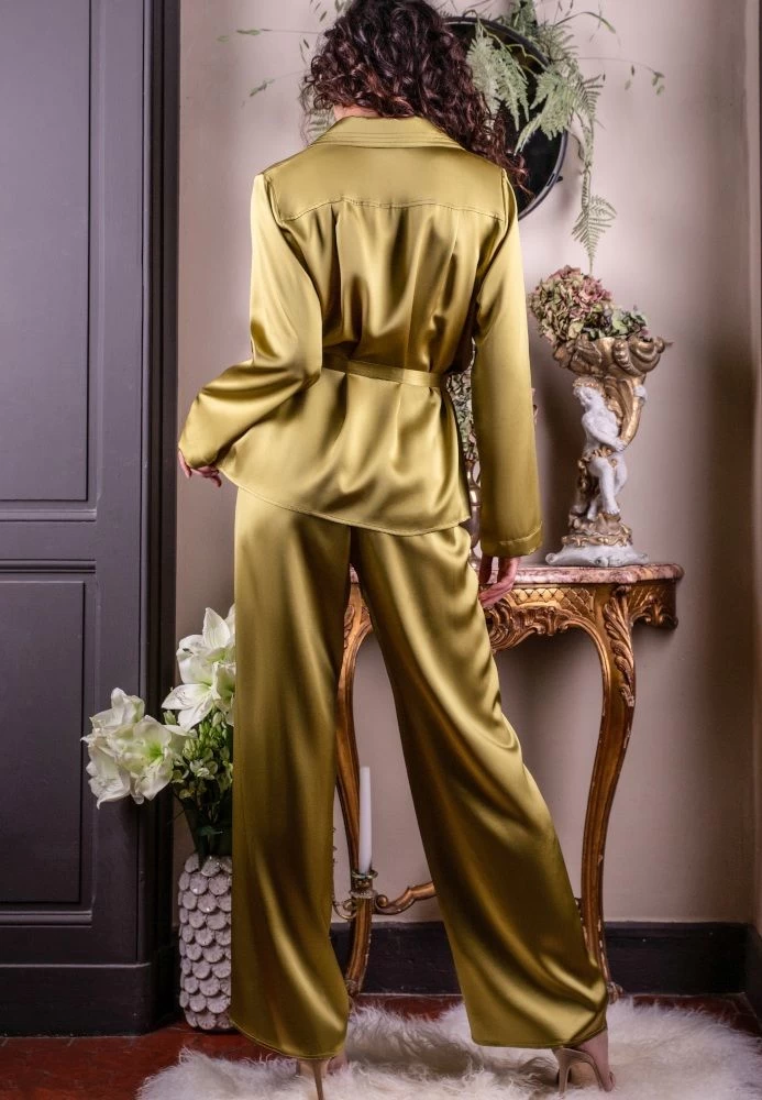 Seidenpyjama SOIE UNIE 100% Seide Marjolaine 21 Seidenpyjama SOIE UNIE 100% Seide Marjolaine – Bild 19