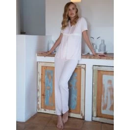 Modal Pyjama SUMMER ROSA No. 1 Rosé-creme Von Chiara Fiorini 3 Modal Pyjama SUMMER ROSA No. 1 Rosé-creme Von Chiara Fiorini
