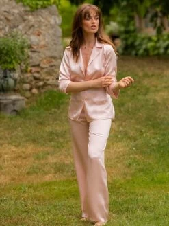 Seidenpyjama SOIE UNIE 100% Seide Marjolaine 25 Seidenpyjama SOIE UNIE 100% Seide Marjolaine -Modische Unterwäsche pyjama seide soie unie 3soi5533 rosa marjolaine 1 3 1 1