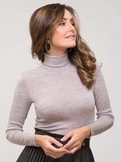 Merinowolle Seide ROLLKRAGEN SHIRT Von Artimaglia -Modische Unterwäsche rollkragen shirt wolle seide 29904 avena beige artimaglia 1