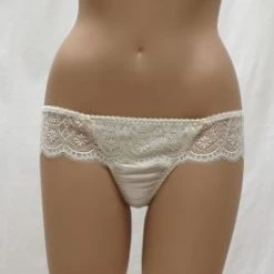 Satin G-String WHITE Les Jupons De Tess