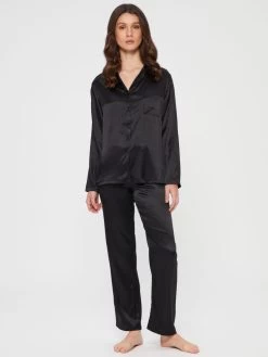 Seide Pyjama 2-tlg. SETA No. 9 Von Chiara Fiorini -Modische Unterwäsche schlafanzug seide schwarz gc180 chiara fiorini 1