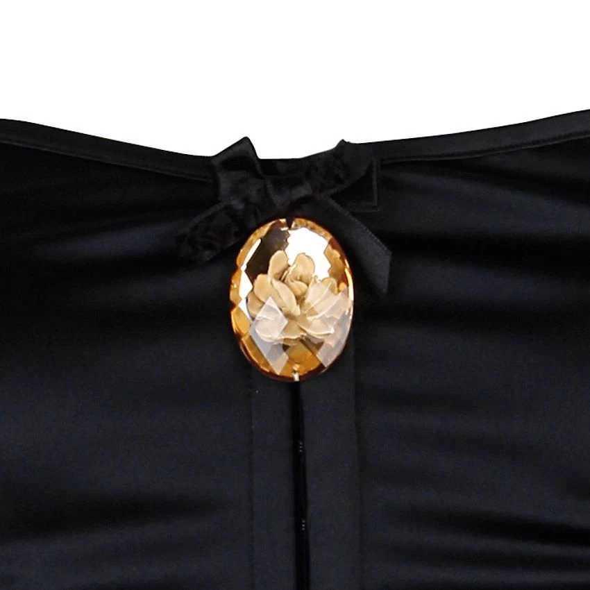 Hüftgürtel Aus Plissee-Tüll ELISABETH Mit Kristall-Medaillon Von Escora 5 Hüftgürtel Aus Plissee-Tüll ELISABETH Mit Kristall-Medaillon Von Escora – Bild 3