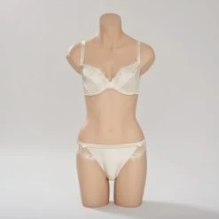 Luxus Seiden-BH ROSE Von Exilia -Modische Unterwäsche seide bh rose mit slip rachela gold creme exilia