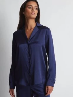 100% Seide Bluse TOI MON AMOUR Viele Farben Von Aubade -Modische Unterwäsche seide bluse qs44 dunkelblau 3 toi mon amour aubade 6 1