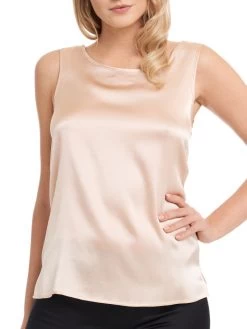 Seide Camisole Top SEDUZIONE DI SETA Uni Von Gattina -Modische Unterwäsche seide camisole top 381486 pearly pink seduzione di seta gattina 1 1