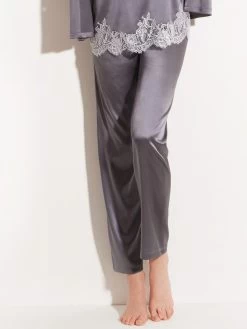 Seide Pyjamahose SETA No. 10 Von Chiara Fiorini -Modische Unterwäsche seide hose gc180 bis dunkelgrau chiara fiorini
