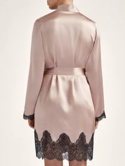 100% Seide Kimono TOI MON AMOUR Uni Farben Von Aubade -Modische Unterwäsche seide kimono qs65 sonate altrosa schwarz 3 toi moi amour aubade 2 1 1 1 1