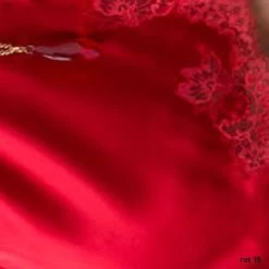 Seta Superior Seide Triangel-BH SPECIALE Von Cotton Club -Modische Unterwäsche seide mit spitze rosso cotton club 3