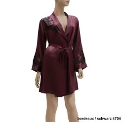 100% Seide Morgenmantel BACCARAT Kurz Französische Spitze Von Marjolaine 12 100% Seide Morgenmantel BACCARAT Kurz Französische Spitze Von Marjolaine -Modische Unterwäsche seide morgenmantel bordeaux schwarz baccarat 2001 marjolaine 3 1 1